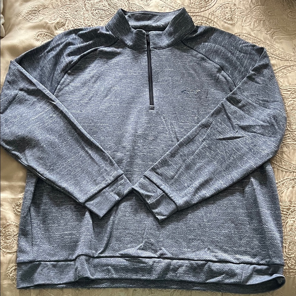 Greg Norman Collection Men's Blue Zip-Up Sweater